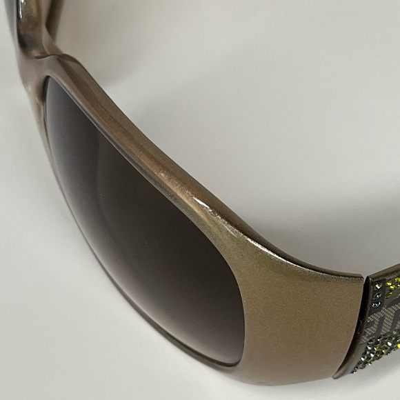 Fendi Brown FS440 Limited Edition Embellished Sunglasses - Picture 4 of 6